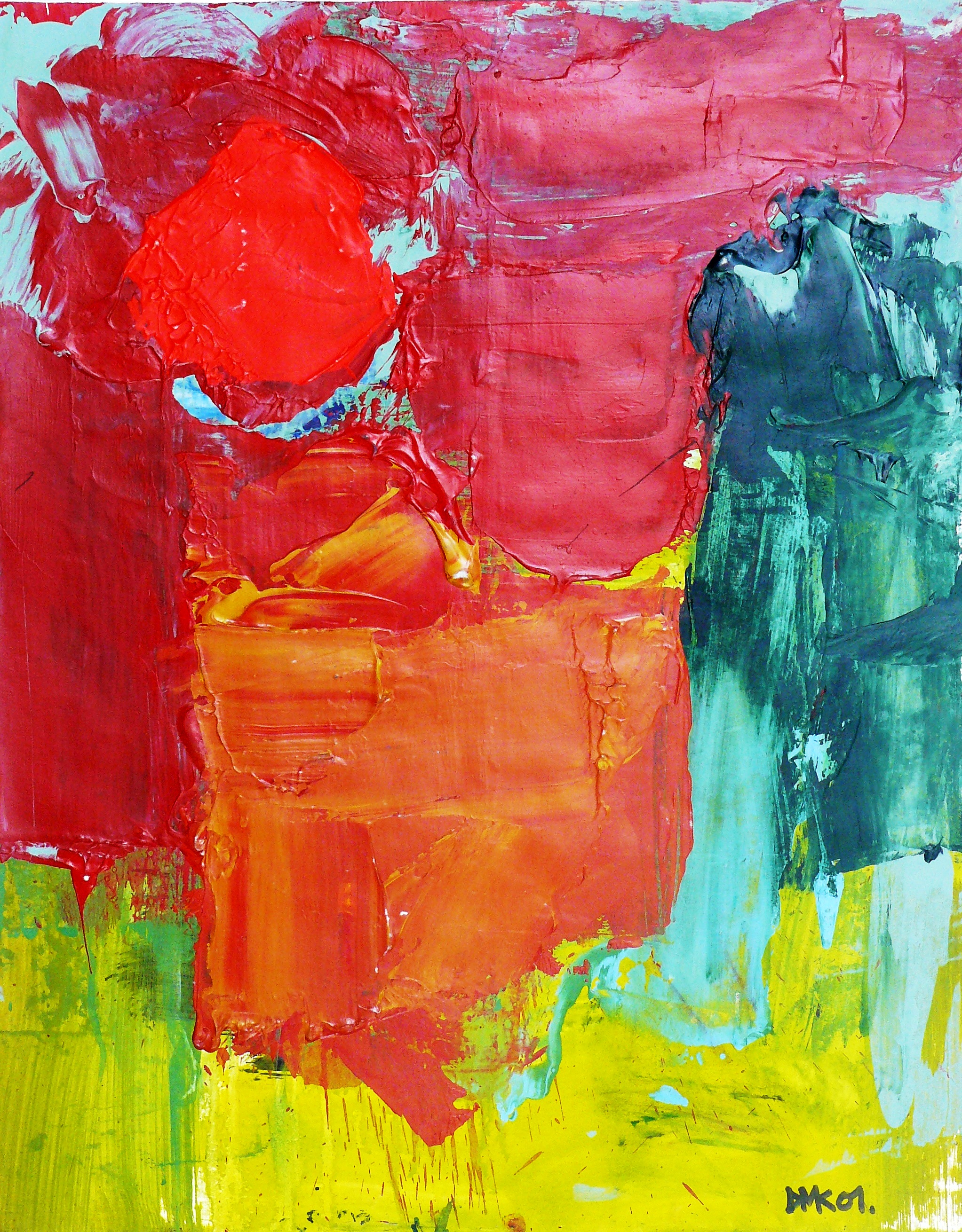 V01-41 Large format acrylic on paper (1988-2001)