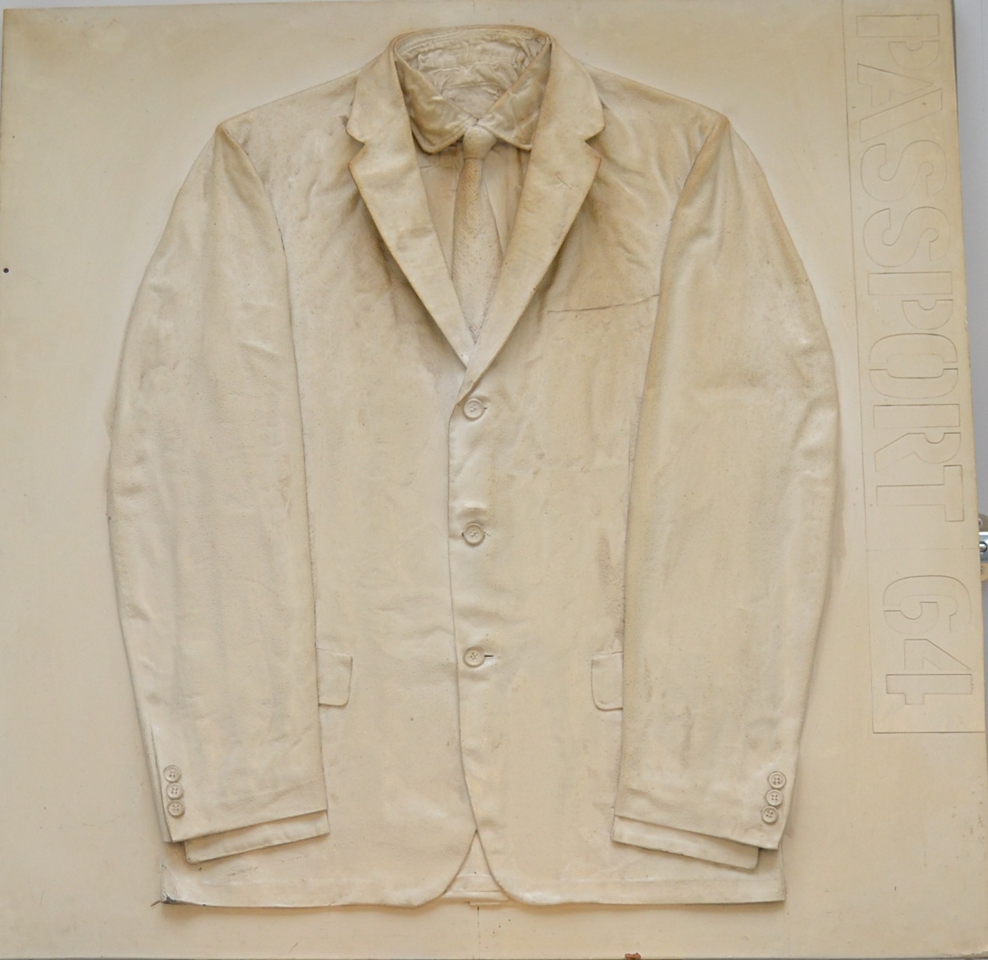 Z Donnagh's suit, painted white, display